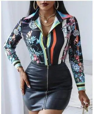 Blusa elegante - Donna - Fantasia floreale