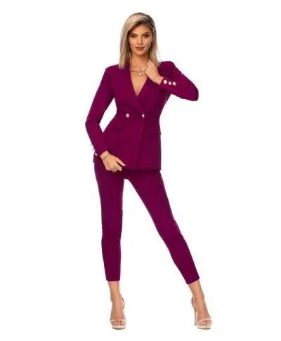 Tailleur giacca e pantaloni eleganti - Viola