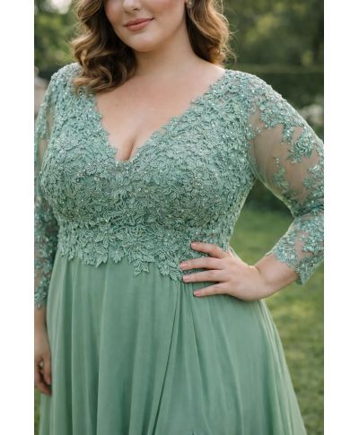 Abito da cerimonia con manichetta - Itaka - Abiti da cerimonia taglie curvy - Gogolfun.it