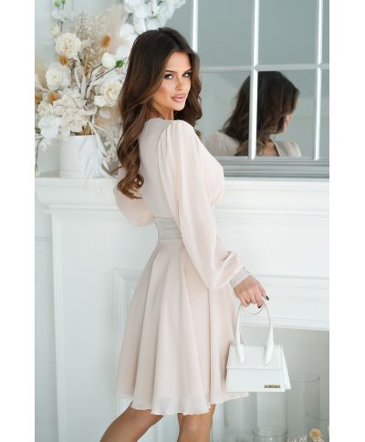 Vestito corto elegante con maniche - Cristie