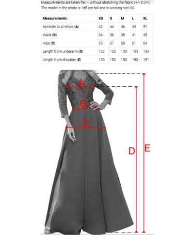 Vestito da cerimonia donna verde bottiglia maxi con spacco e dettaglio floreale - Aveline - gogolfun.it
