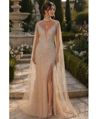 Abito da cerimonia con collarino - Merlin Tris