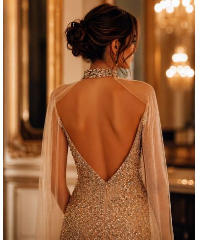 Abito da cerimonia con collarino - Merlin Tris - Matrimoni e  diciottesimi - Gogolfun.it