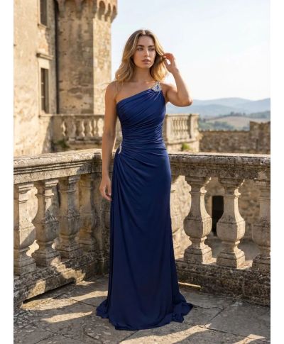Abito a sirena monospalla - Jupiter - Abiti da cerimonia, diciottesimo, compleanno - Gogolfun.it