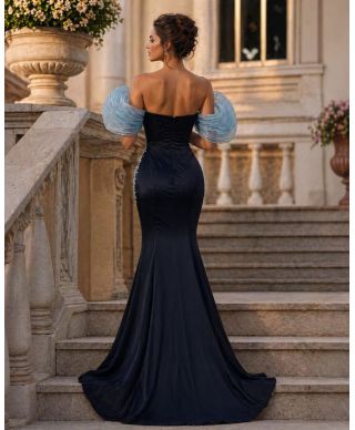 Abito da cerimonia nero - Delizia - Abiti da matrimonio online - Gogolfun.it