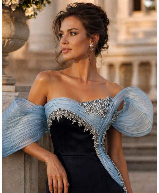 Abito da cerimonia nero - Delizia - Abiti da matrimonio online - Gogolfun.it