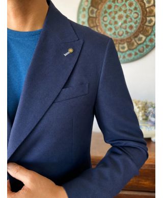 Abito uomo blu in misto Lino - Poirot - Paul Miranda