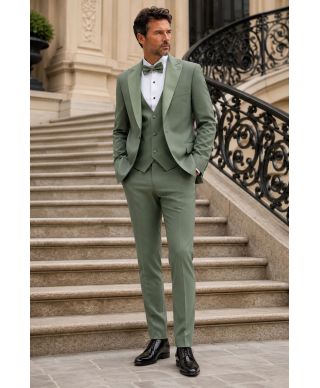Smoking uomo verde salvia - Pascal - Abiti e smoking uomo online - Gogolfun.it
