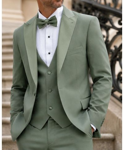 Smoking uomo verde salvia - Pascal - Abiti e smoking uomo online - Gogolfun.it