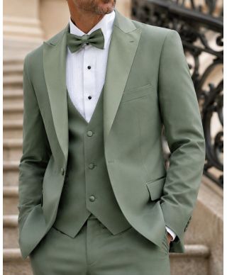 Smoking uomo verde salvia - Pascal - Abiti e smoking uomo online - Gogolfun.it