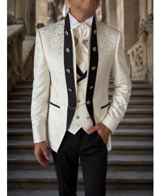 Abito sposo bianco con gilet - Simon - Abiti da sposo economici - Gogolfun.it