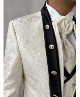 Abito sposo bianco con gilet - Simon