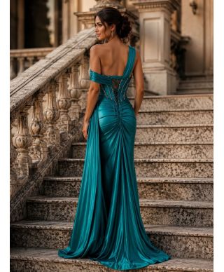 Abito a sirena corpetto gioiello - Ninfa