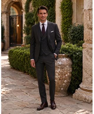 Abito uomo nero con gilet - Herbert - Abiti uomo da cerimonia giovanili - Gogolfun.it