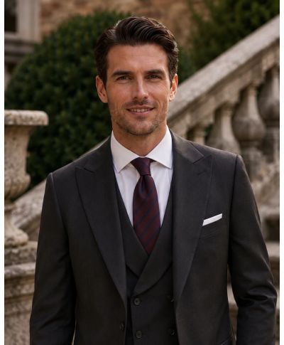 Abito uomo nero con gilet - Herbert - Abiti uomo da cerimonia giovanili - Gogolfun.it