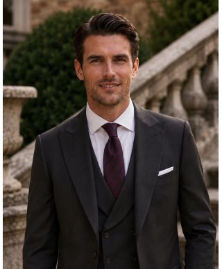 Abito uomo nero con gilet - Herbert - Abiti uomo da cerimonia giovanili - Gogolfun.it