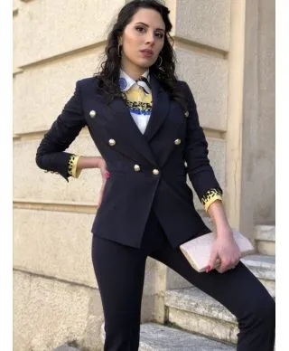 Tailleur blu - Elegante - Con pantaloni