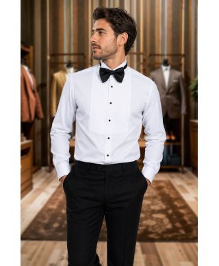Camicia da smoking con pettorina plissè - Camicie da cerimonia particolari - Gogolfun.it