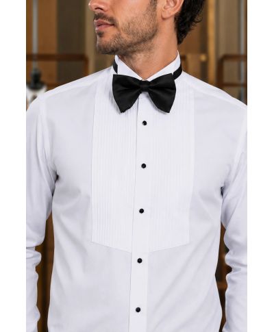 Camicia da smoking con pettorina plissè - Camicie da cerimonia particolari - Gogolfun.it