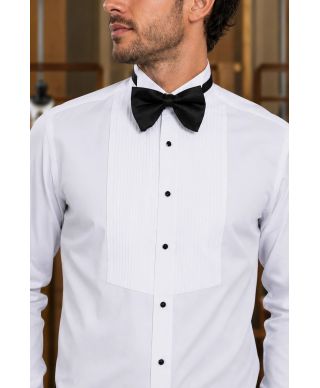 Camicia da smoking con pettorina plissè - Camicie da cerimonia particolari - Gogolfun.it