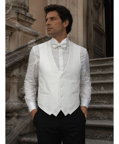 Smoking uomo bianco - Jeffrey - Smoking sposo particolare - Gogolfun.it