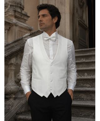 Smoking uomo bianco - Jeffrey - Smoking sposo particolare - Gogolfun.it