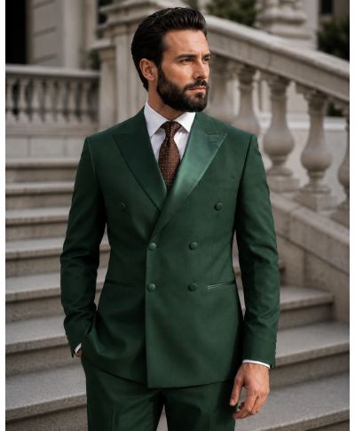 Smoking uomo doppiopetto verde - Jacob - Cerimonia uomo online - Gogolfun.it