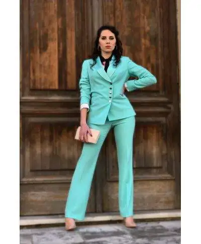 Tailleur elegante giovanile - Verde tiffany