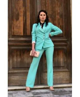 Tailleur elegante giovanile - Verde tiffany