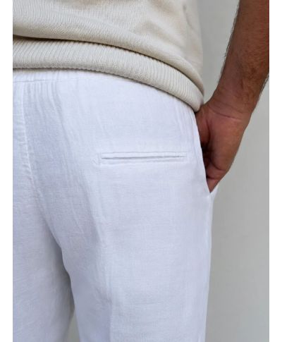 Pantalaccio bianco in lino Paul Miranda - Riviera