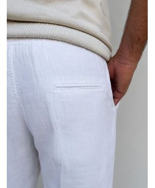 Pantalaccio bianco in lino Paul Miranda - Riviera