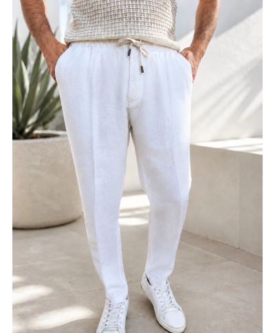 Pantalaccio bianco in lino Paul Miranda - Riviera