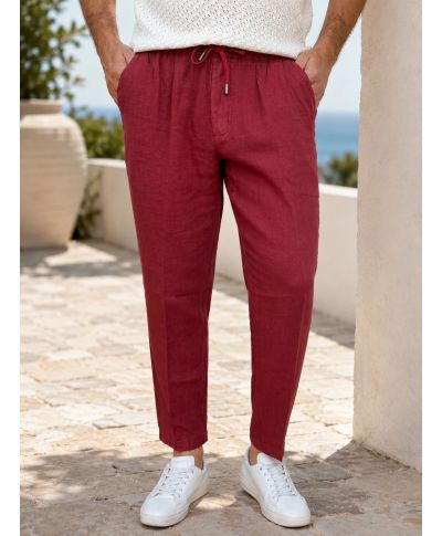 Pantaloni con coulisse in lino Paul Miranda - Riviera - Gogolfun.it