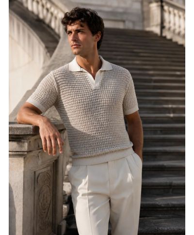 Polo uomo beige - Paul Miranda - Abbigliamento uomo estivo online - Gogolfun.it