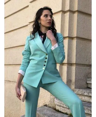 Tailleur elegante giovanile - Verde tiffany