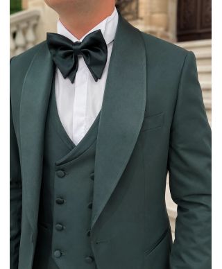Smoking verde con gilet - Pascalino - Abiti da cerimonia uomo - Gogolfun.it