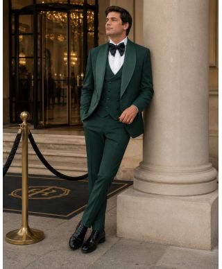 Smoking verde con gilet - Pascalino - Abiti da cerimonia uomo - Gogolfun.it