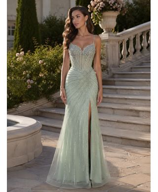Abito da cerimonia con strass - Athena - Abiti da cerimonia online - Gogolfun.it