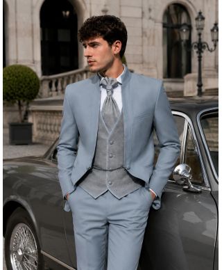 Abito sposo azzurro chiaro con gilet - Roberto