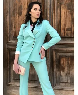 Tailleur elegante giovanile - Verde tiffany