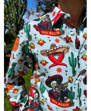 Camicia uomo fantasia estiva - Mexico
