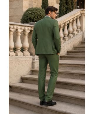 Abito uomo verde con gilet - Galway - Abiti uomo particolari online - Gogolfun.it