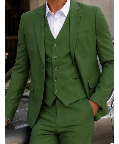Abito uomo verde con gilet - Galway - Abiti uomo particolari online - Gogolfun.it