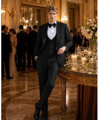 Smoking Uomo Nero con Brillanti - Primero - Diciottesimo e Cerimonie