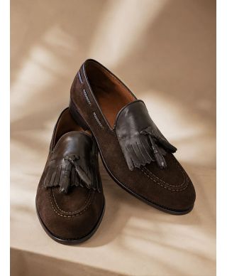 Mocassino scamosciato marrone