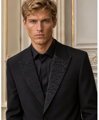 Smoking uomo con strass e rever lancia - Lucca