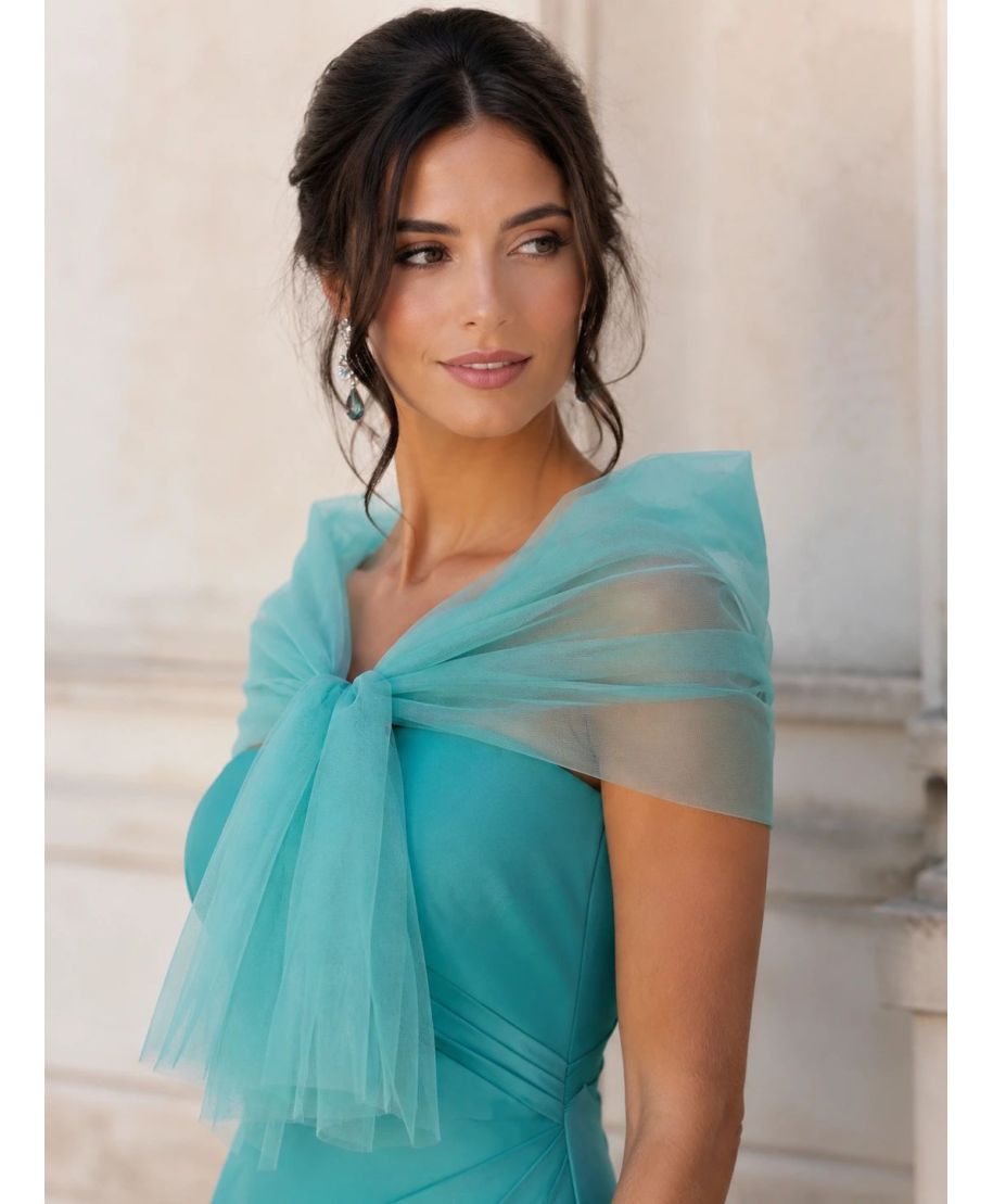 Stola in tulle verde tiffany  - Gogolfun.it