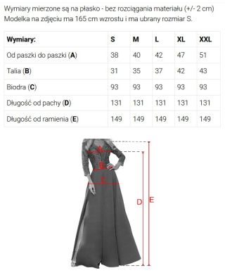  640-6 LORETTA wyjątkowa długa sukienka z tiulowymi rękawami i dekoltem - zielona 