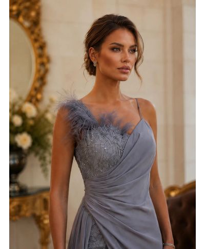 Abito da cerimonia sfasato - Oxana - Cerimonia donna online - Gogolfun.it