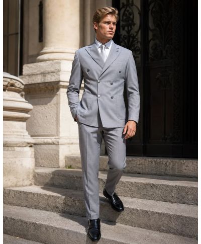 Giacca doppiopetto, grigia - Paul Miranda - Abbigliamento Gogolfun.it